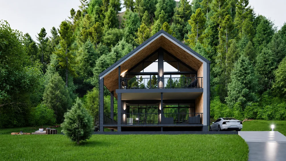 Будинок Barn House під ключ у лісі